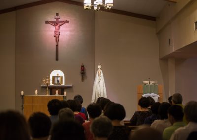 2017 Our Lady of Fatima Pilgrimage Statue Visit to KMCC