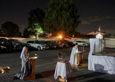 2020 Drive-in Eucharistic Adoration